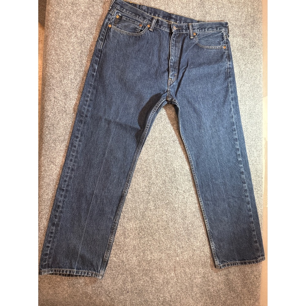 Levi's 505 Men's Jeans 38x30 Blue Denim Straight Leg Classic Fit